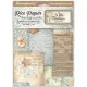 Stamperia A6 Rice Paper - White Christmas - Backgrounds