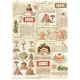 Stamperia Rice Paper - Classic Christmas - Sweets