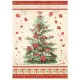Stamperia Rice Paper - Classic Christmas - Tree