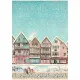 Stamperia Rice Paper - Winter Magic - Village