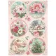 Stamperia Rice Paper - Winter Magic - Rounds