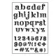 Clear Stamps - Alphabet get them Stripes