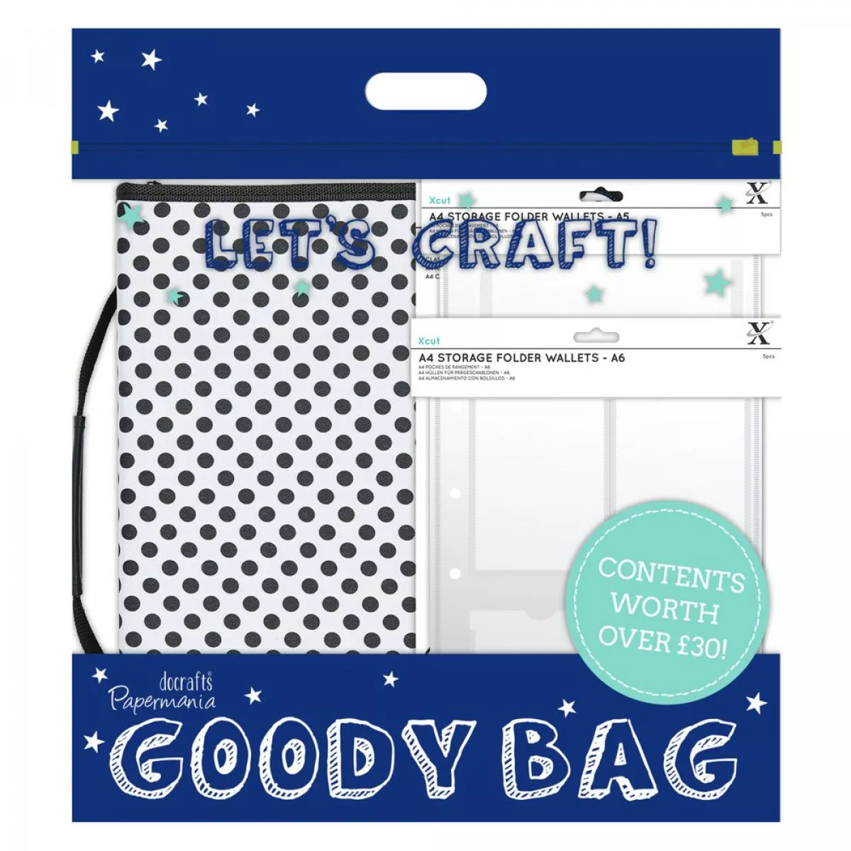 Goody Bag Xcut A4 Storage Folder w/ Storage Wallet - docrafts ...