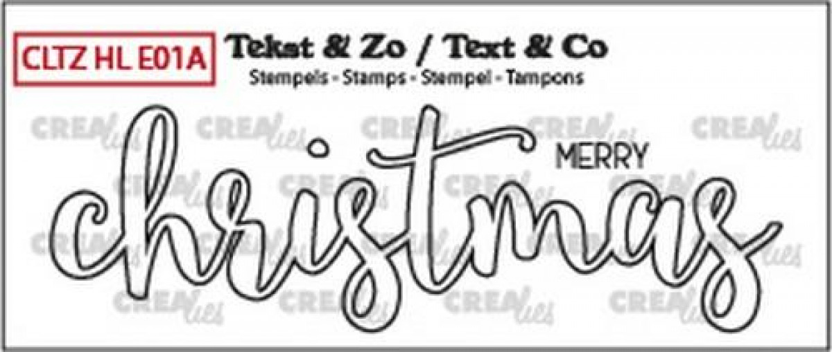 Craft Emotions - clear stamp - Handletter Merry Christmas