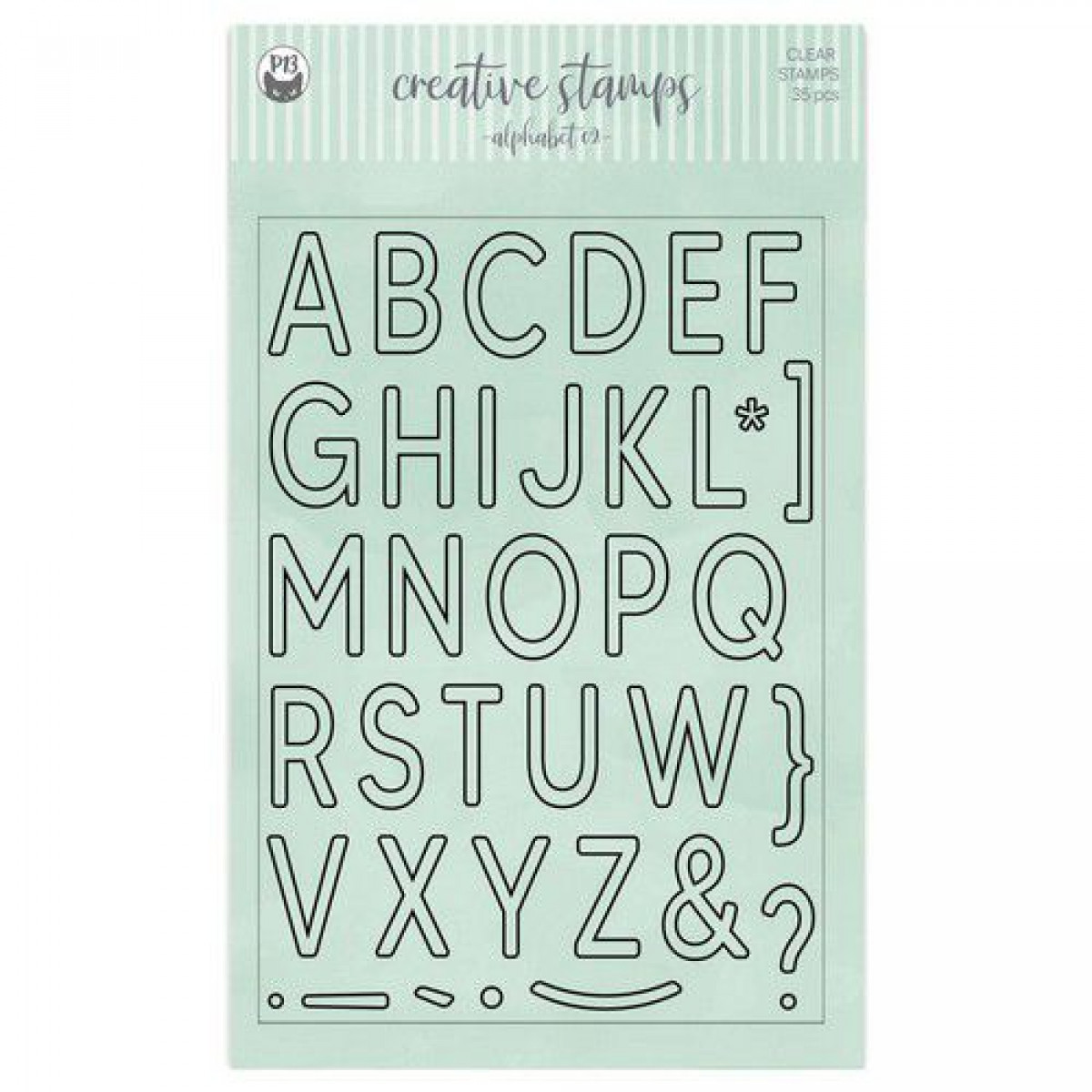 Clear Stamps Alphabet 02 BastelWelt Schobes
