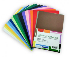 CraftEmotions A5 Leinenkarton Set - Grundfarben