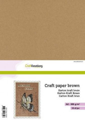 CraftEmotions A5 Craft Paper - brown