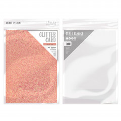 Tonic Studios glitter card - candy floss