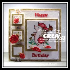 Crea-Nest-Lies XXL Stanze - Nr. 74 - cross stitch Quadrate