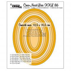 Crea-Nest-Lies XXL Stanze - Nr. 86 - glatte Ovale