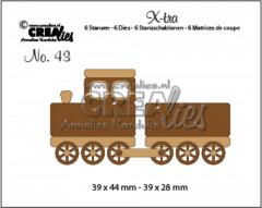 X-tra Fold Open Stanze - Nr. 43 - Zug + Wagen (klein)