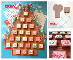 CREAlies Create A Box Mini No. 18 - Adventsbox mit Zahlen