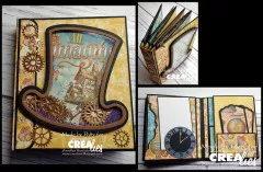 CREAlies Cardzz - Nr. 24 - Steampunk Hut und Brille