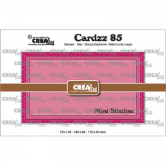 CREAlies Cardzz - Mini Slimline E mit Doppelpunktlinie