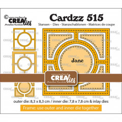 CREAlies Cardzz - No. 515 - Frame & Inlay Jane