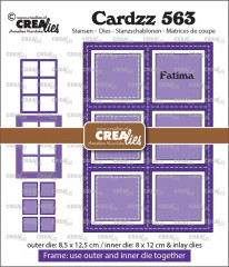 CREAlies Cardzz Frame and Inlay - Fatima 6x quadratisch