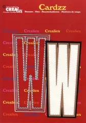 CREAlies Cardzz Letters - Buchstabe W CREAlies Cardzz Letters - Buchstabe W