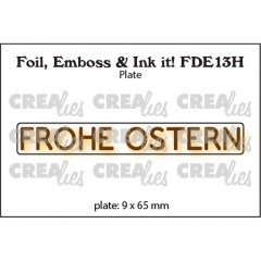 CREAlies Foil, Emboss and Ink it - FROHE OSTERN (DE)