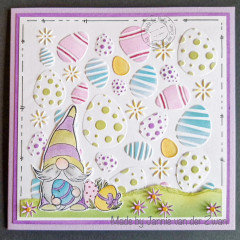 Embossing Folder - Easter Eggs Background