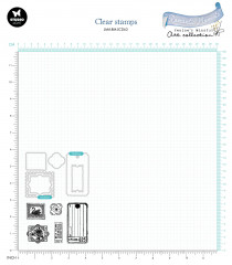 Clear Stamps and Cutting Die - Romantic Moments Nr. 63 - Postage Stamps