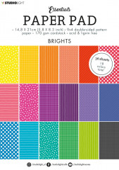 Studio Light A5 Paper Pad - Essentials Patterns Bright