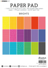 Studio Light A5 Paper Pad - Essentials Patterns Bright