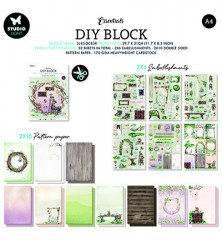 Studio Light A4 DIY Block - Romantic Forest Essentials Nr. 38