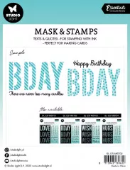 Studio Light Mask Stencil and Clear Stamps - Essentials Nr. 2