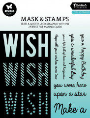 Studio Light Mask Stencil and Clear Stamps - Essentials Nr. 3