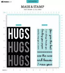 Studio Light Mask Stencil and Clear Stamps - Essentials Nr. 4