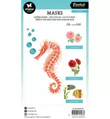 Studio Light Mask Stencil - Essentials Nr. 197 - Seahorse