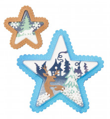 Studio Light Cutting Dies - Christmas Essentials Nr. 568 - Star Scenery