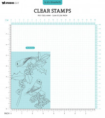 Studio Light Clear Stamps - Christmas Essentials Nr. 478 - Winter Birds