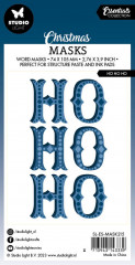 Studio Light Mask Stencil - Christmas Essentials Nr. 215 - HO HO HO