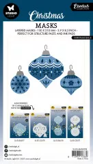 Studio Light Mask Stencil - Christmas Essentials Nr. 218 - Christmas Balls