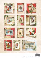 Studio Light A4 Card Making Pad - Essentials Nr. 10 - Vintage Christmas