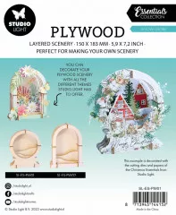 Studio Light - Plywood Snow Globe - Plywood Essentials Nr. 02