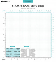 Clear Stamps and Cutting Die - Essentials Nr. 65 - Floral Frame