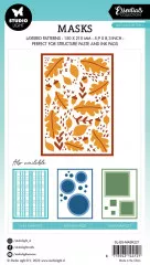 Studio Light Mask Stencil - Essentials Nr. 221 - Autumn Pattern