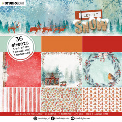 Studio Light 6x6 Paper Pad - Let it snow Nr. 46