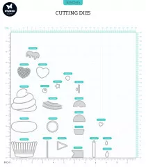 Studio Light Cutting Dies - Sweet Stories Nr. 510 - Cupcake