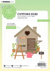 Studio Light Cutting Dies - Sweet Stories Nr. 513 - Garden House Add-Ons