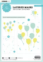 Studio Light Mask Stencil - Sweet Stories - Balloons