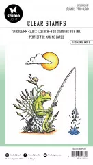 Studio Light Clear Stamps - By Laurens Nr. 458 - Fishing Frog