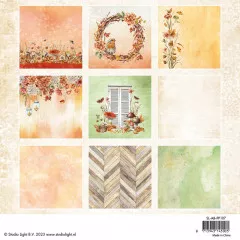 Studio Light 6x6 Paper Pad - Autumn Bouquets Nr. 107 - Copper Blush