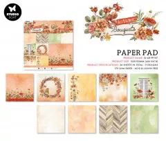 Studio Light 6x6 Paper Pad - Autumn Bouquets Nr. 107 - Copper Blush