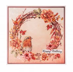 Studio Light 6x6 Paper Pad - Autumn Bouquets Nr. 107 - Copper Blush