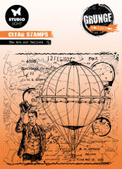 Studio Light Clear Stamps - Grunge Collection Nr. 513 - The Hot Air Balloon