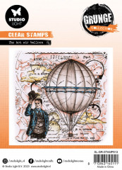 Studio Light Clear Stamps - Grunge Collection Nr. 513 - The Hot Air Balloon