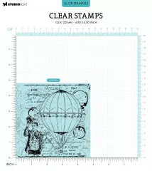 Studio Light Clear Stamps - Grunge Collection Nr. 513 - The Hot Air Balloon